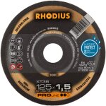 Rhodius - disques � tron�onner acier / inox 125 x 1. 5 x 22, 23 mm pro - line xt38