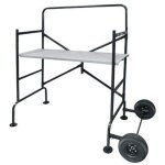 Ribimex - echafaudage pliant de jardin, hauteur de travail 2. 88 m