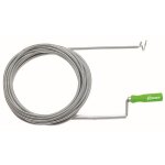 Ribitech ? d�boucheur canalisation � crochet 10m ? tige flexible m�tal chrom� ? embout queue de cochon ...