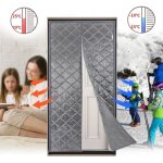 Rideau isolant magn�tique �tanche, mod�le �pais anti - vent, adapt� aux portes de 38 x 82 pouces, couleur ...