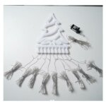 Rideau lumineux avec etoile, 350 led guirlande lumineuse sapin de noel, 8 modes d'eclairage, decoration ...