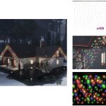 Rideau lumineux � gla�ons led 10m 400led multicolore 8fonctions - guirlande lumineuse noel - rideau lumineux ...