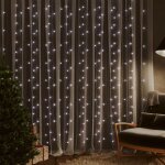 Rideaux lumineux à led 3x3 m 300 led blanc froid 8 fonctions - fimei Rideaux lumineux à led 3x3 m 300 led blanc froid 8 fonctions - fimei