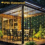 Rideau lumineux solaire 3m x 3m 300 led guirlande solaire extérieure avec télécommande, 8 modes guirlande ... Rideau lumineux solaire 3m x 3m 300 led guirlande solaire extérieure avec télécommande, 8 modes guirlande ...