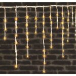 Rideau lumineux l 4 m 240 led blanc chaud 40 tomb�es effet neige 4 vitesses - feeric christmas