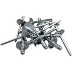 Rivets alu tete 16 mm extra large de 4. 8 x 10 tige acier - 250 rivets