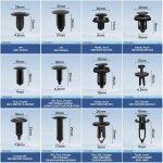 Rivet clips plastique, rivet plastique fixation de protection avec bote de rangement, multi tailles ...