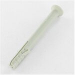 Cheville nylon longue collerette 6x80 pour vis 4 - 30 pi�ces