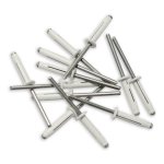 Rivets trigrip de 4. 8 x 22 blanc pour plaque mineralogique