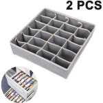 Rnemitery ? lot de 2 bo�tes de rangement pour sous - v�tements ? 24 cellules pliables ? tissu non tiss� ...