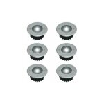 Lot de 6 spots led solaires encastrables au sol - diamètre : 85 mm - ronds - extérieur résistant au piétement ... Lot de 6 spots led solaires encastrables au sol - diamètre : 85 mm - ronds - extérieur résistant au piétement ...