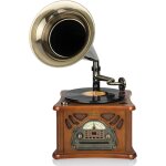 Roadstar hif - 1850tumpk gramophone vintage en bois, platine vinyle, radio am / fm, cd - mp3, cassette, ...