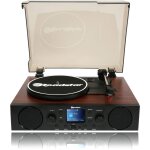 Ttr - 8850ed + bt systme de musique hi fi platine vinyle, radio fm / dab + / rds, bluetooth, usb / sd ...