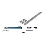 Rob - ferrure expert pour porte coulissante - longueur rail : 2000 mm - charge maxi par vantail : 80 ...