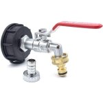 Robinet � boisseau sph�rique, filetage male 3 / 4 pouce pas gaz, sortie 3 / 4'', embout male canel� 15mm ...