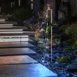 Robinet de jardin d�coratif pour robinet solaire avec �clairage ext�rieur prise de jardin solaire pour ...