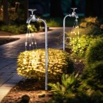 Robinet de jardin dcoratif pour robinet solaire avec clairage extrieur prise de jardin solaire pour ...