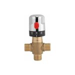 Robinet mitigeur thermostatique en laiton 15mm robinet température fixe pour lavabo cuisine salle de ... Robinet mitigeur thermostatique en laiton 15mm robinet température fixe pour lavabo cuisine salle de ...