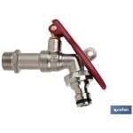 Robinet avec poigne de tuyau et douille pour cadenas 1 / 2 x 3 / 4