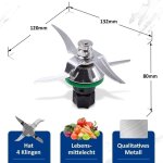 Robot cuiseur d - couteau tm5, lame pour robot thermomix vorwerk tm5, pice dtache et accessoire de ...