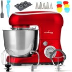 Robot p�tissier multifonction 2200 w, robot culinaire � mouvement plan�taire avec fouet, batteur, crochet, ...