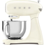 Robot p�tissier multifonctions 4. 8l 1000w cr�me - smeg - smf05creu