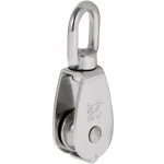 Robuste poulie  corde ra simple avec emerillon pivotante en inox pulley block charge max. 35 - 75 kg ...