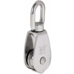 Robuste poulie � corde r�a simple avec emerillon pivotante en inox pulley block charge max. 35 - 75 kg ...
