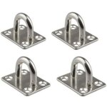 Roleader - 4 pcs plaque  oeillet 6mm pontet marine en acier inoxydable 304 plaque  oeillet durable ...