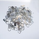 Roleader - lot de 48 crochets  double trou en d robustes avec vis pour accrocher des montres, des peintures, ...