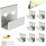 Roleader - 8 pcs crochet mural, inoxydable fixation miroir mural charge 50 kg pour bain cuisine crochet ...