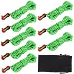 Roleader - dadabig 8pcs corde tente camping avec tendeurs de tente, corde de tente r�fl�chissante corde ...