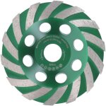 Roleader - premium meule boisseau diamante 125 mm x 22, 2 mm disque de ponage diamant turbospeed pour ...