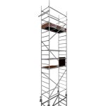 Rollfix 2. 0 600, hauteur de travail 6m, roues d'�chafaudage incluses (�125mm) & ancrages muraux
