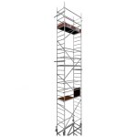Rollfix 2. 0 800, hauteur de travail 8m, roues d'�chafaudage incluses (�125mm) & ancrages muraux