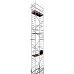Rollfix 2. 0 900, hauteur de travail 9m, roues d'�chafaudage incluses (�125mm) & ancrages muraux