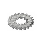 Acton - rondelle - eventail - � double dentures - type large dd - acier zn �10 mm - bo�te de 200