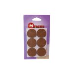 Metaltex rondelles feutre adh�sives argent d33 mm