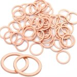 Rondelles metal joint cuivre vidange m20 20pcs rondelles pour gonds de porte, plates joint bouchon vidange ...