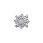 Rosace avec d�tail floral en fonte zingu�e - diam�tre 170mm - � visser avec taraudage m5 (4, 2mm) deco ...
