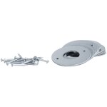 Heracles - rosace de gaine diamtre 36mm en sachet de 10 inox bross b - inox - 15