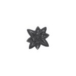 Rosace motif floral �toil� - diam�tre 84mm - en fonte - � visser avec vis de taraudage m5 deco fer forge ...
