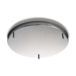 Bonetti illumina - rosace rosace multicbles en fer chrom diamtre 40 avec 3 trous h. 3 d. 40 bl290 ...