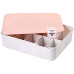 (rose) rangement en plastique pour chaussures, sous - v�tements, chaussettes, housse d'�tag�re empilable, ...
