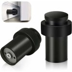 Rosemary - lot de 2 butes de porte noires robustes en acier inoxydable moderne pour butes de porte ...