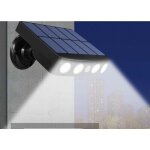 Lablanc - lampe solaire extrieur tanche orientable avec dtecteur de mouvement, panneau a recharge ...