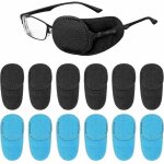 Patchs pour les yeux pour lunettes, 12 pices cache - oeil en verre pour adultes enfants patchs pour ...