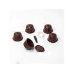 Pcs en acier inoxydable rechargeable machine  caf filtre capsule tasse pour dolce gusto ensemble