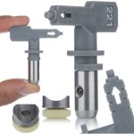 Rosfix buse de pulv�risation hi - flow 221 ? jet 10 cm, haute pr�cision pour peintures ext�rieures compatible ...