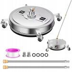 Rosfix set brosse de nettoyage t - racer 50cm ? inox, 275 bar, 1 / 4  quick connect 2 lances 86cm, 2 ...